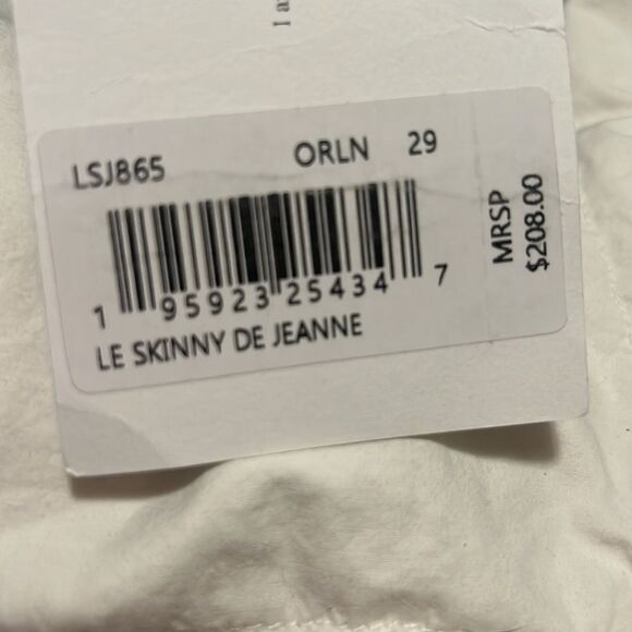 Brand NWT Revovle FRAME Le Skinny De Jeanne Size 29 - Picture 5 of 5